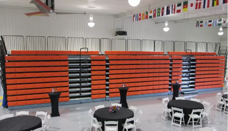 Retractable seating foldable tribune telescopic grandstand