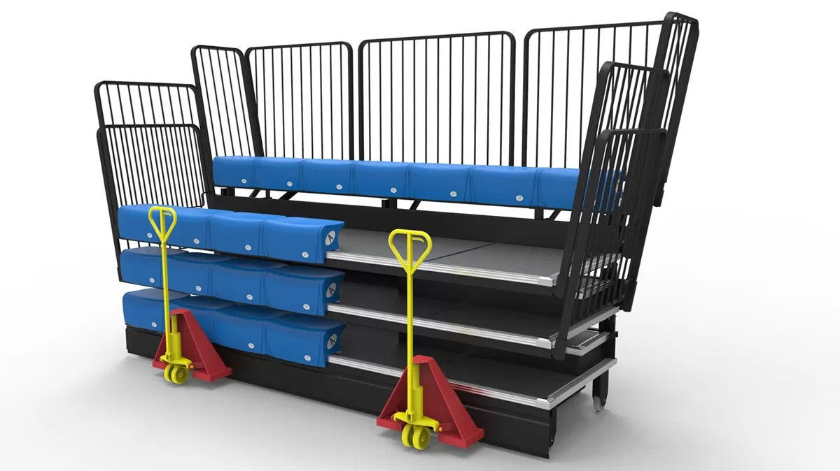 Portable retractable seating