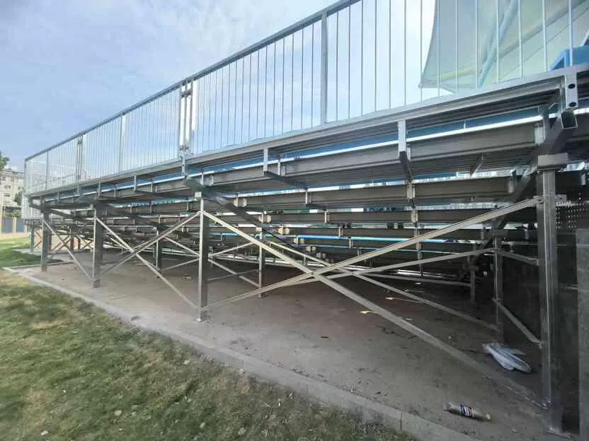 Small Metal Bleachers for Jiangnan Middle School - Jinhua Zhejiang